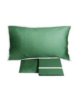 MEDIUM GREEN-BIANCO SETA